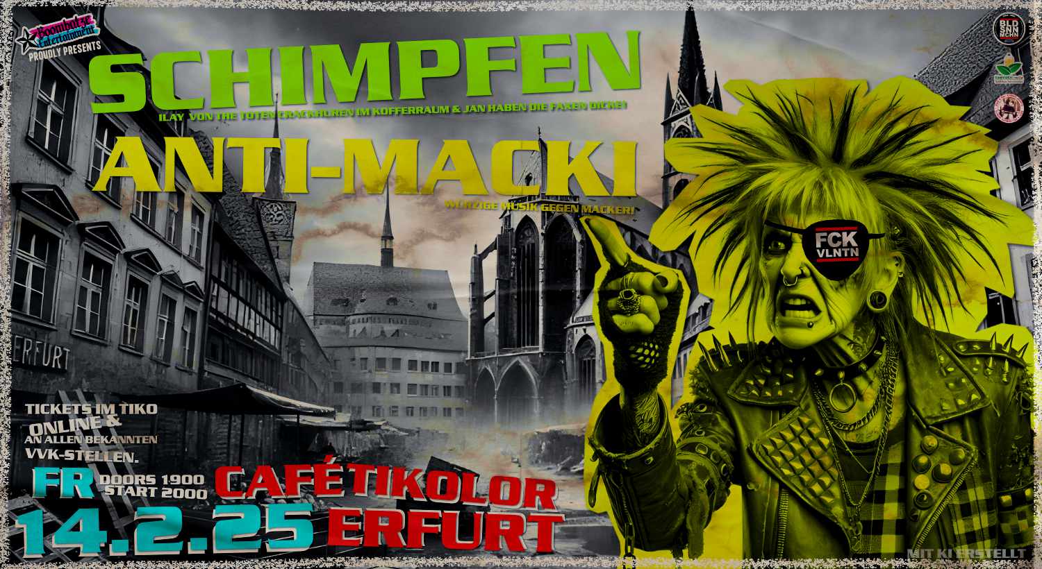 SCHIMPFEN [B] + ANTI-MACKI [EF] | Tiko Erfurt